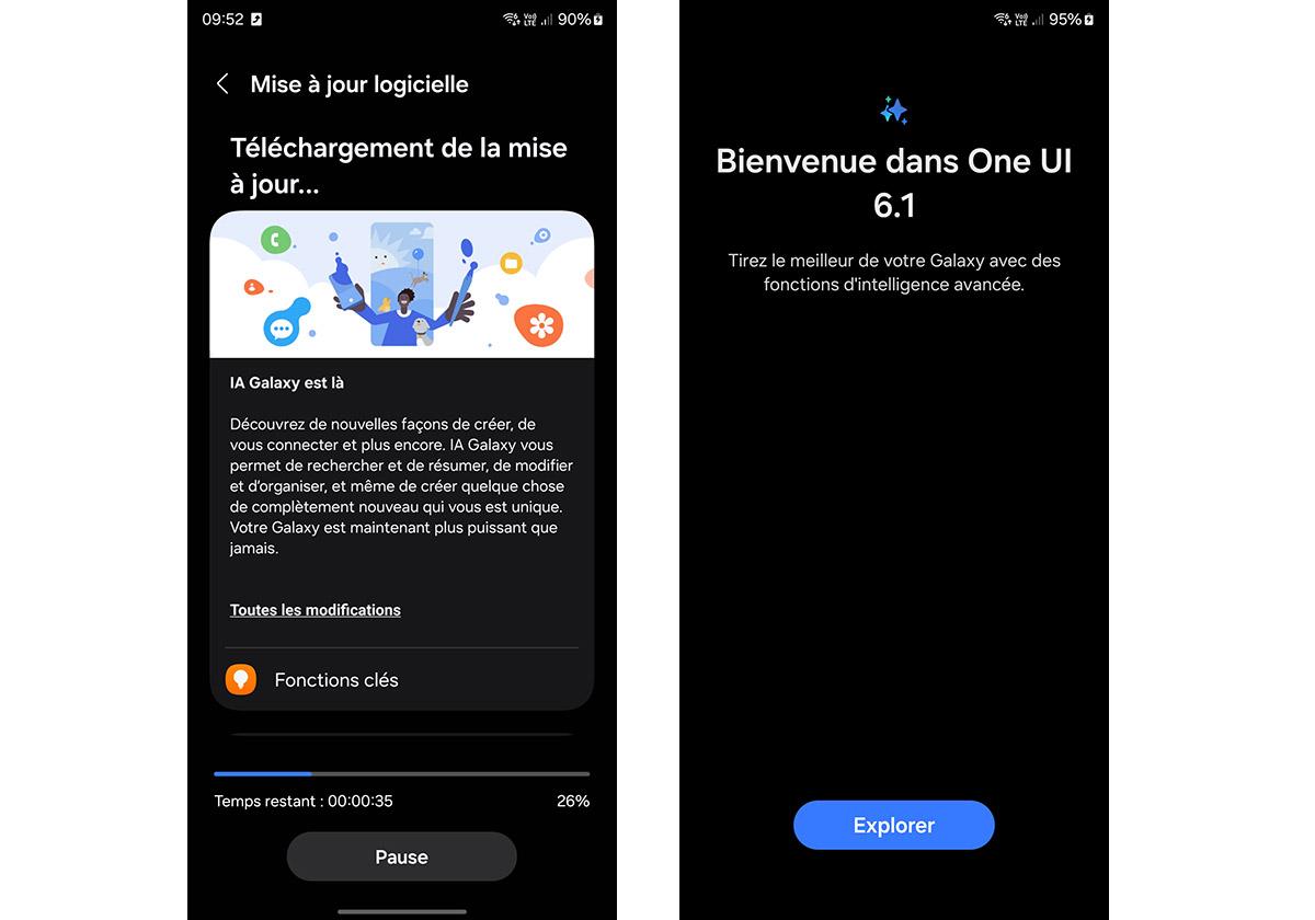 La mise à jour One UI 6.1 avec Samsung Galaxy AI est disponible en France