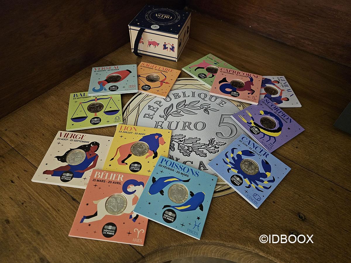 Monnaie de Paris Collection de pièces de 5 euros sur le thème Astrologie