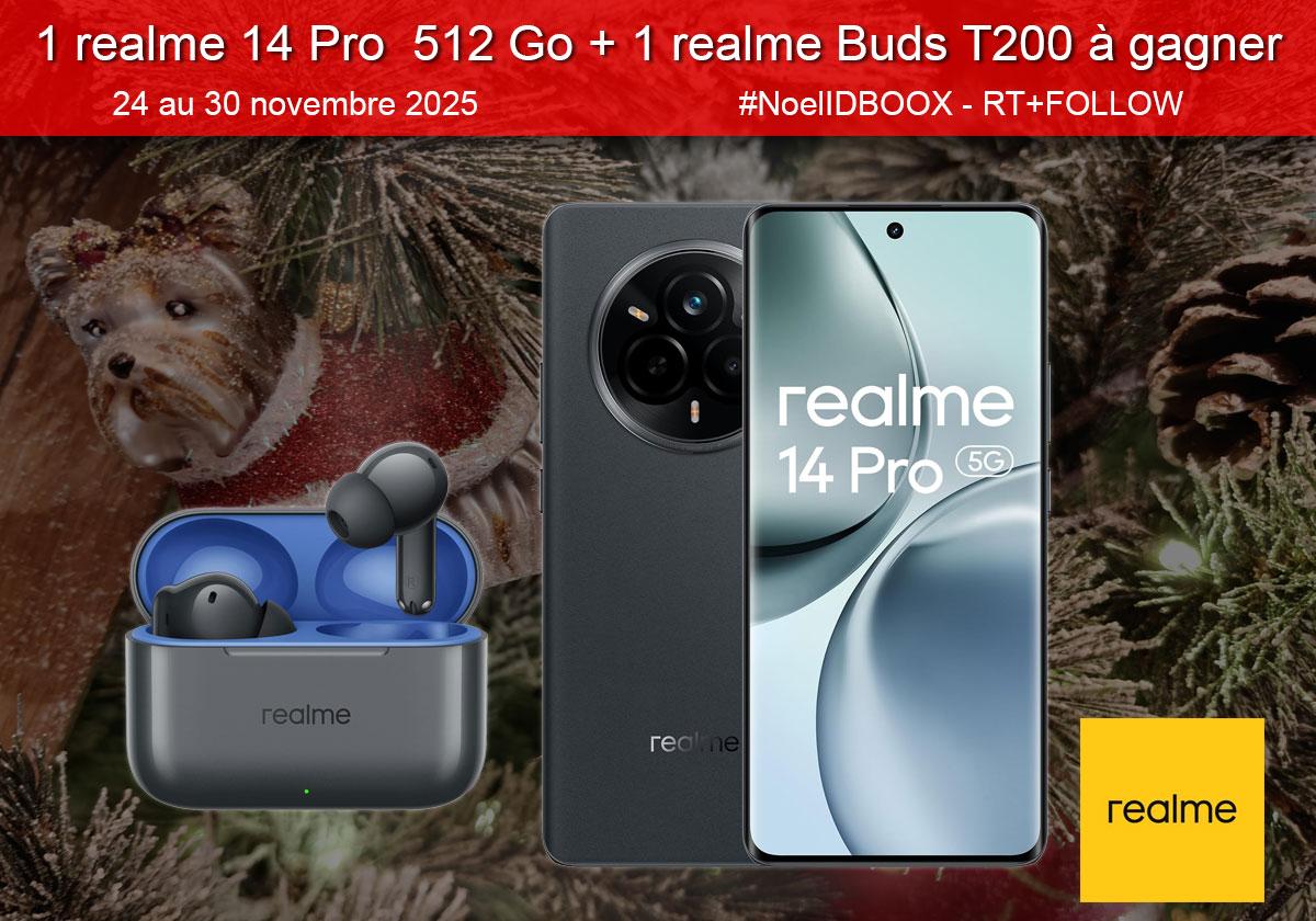 jeu concours, gagnez un realme 14 Pro sur idboox.com