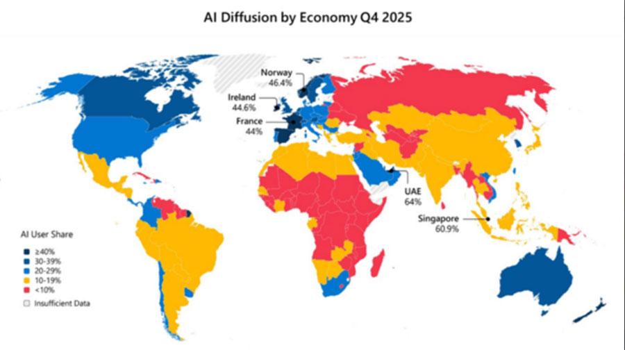 adoption IA dans le monde