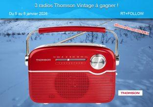 Jeu-concours : 3 radios Thomson Vintage avec panneau solaire à gagner !