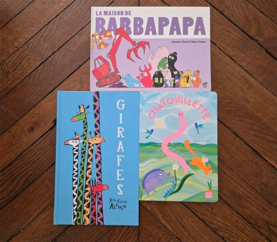livres enfants chatouillette barbapapa girafes