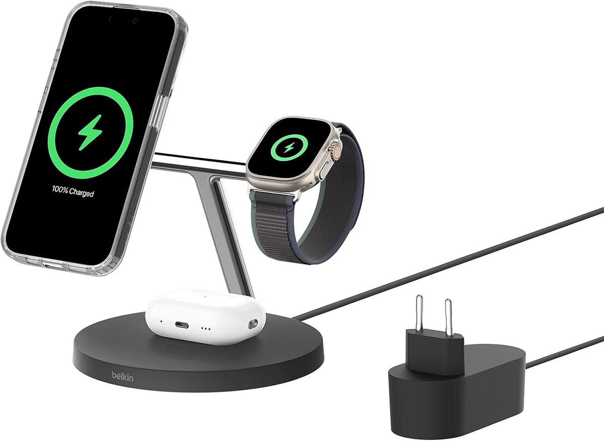 Le chargeur 3 en 1 Belkin BoostCharge est à prix cassé Le chargeur 3 en 1 Belkin BoostCharge est à prix cassé