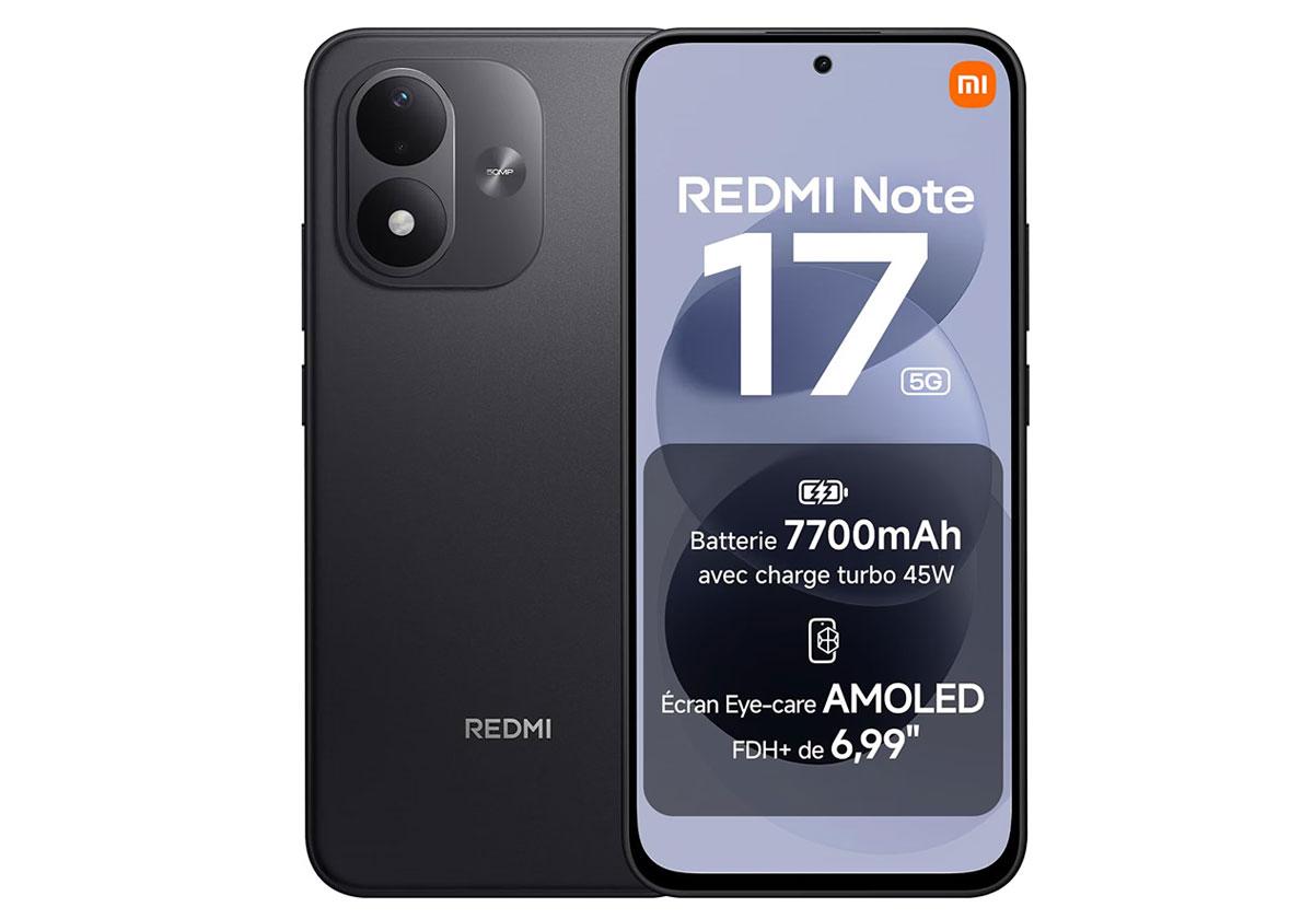 Bon plan Xiaomi Redmi Note 17 5G Bon plan Xiaomi Redmi Note 17 5G