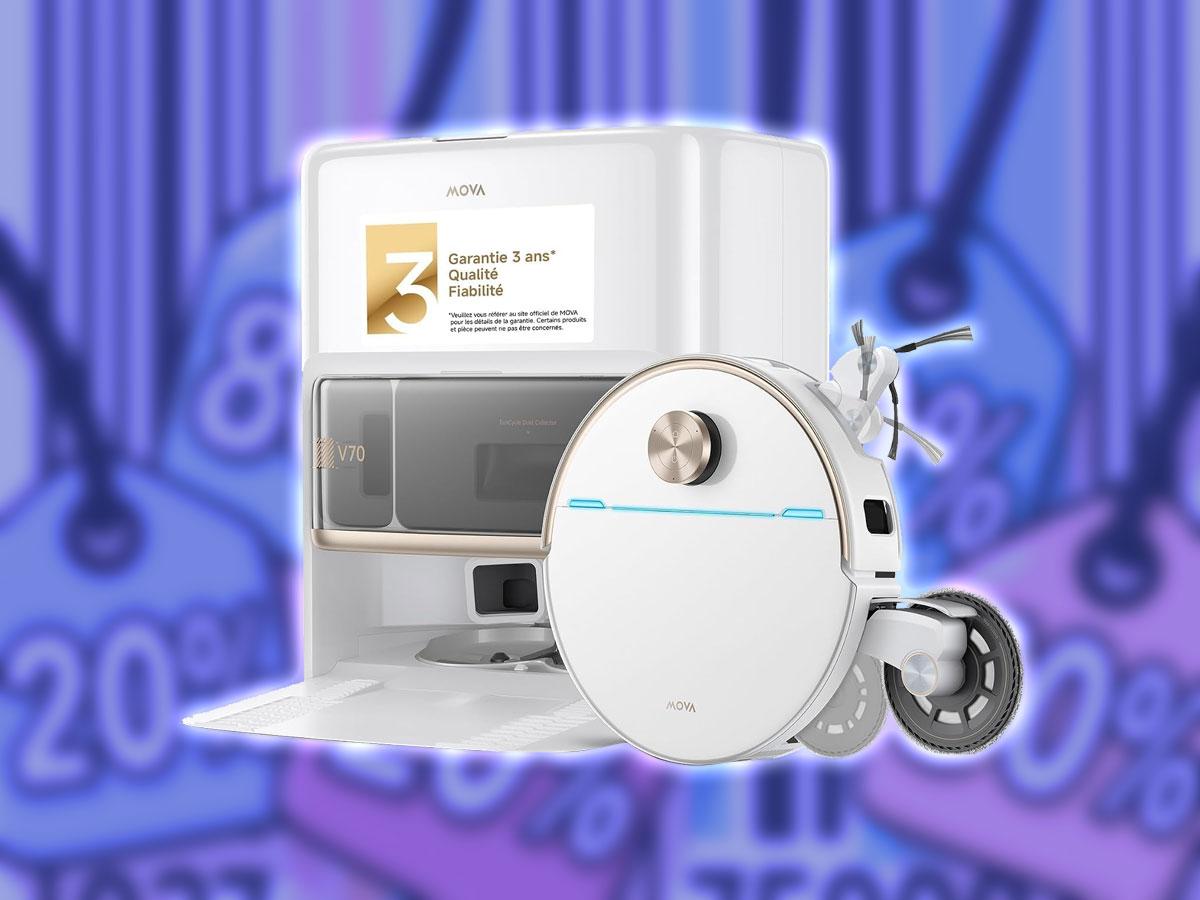 Mova rabote les prix de ses aspirateurs robots et des ses robots tondeuse pour les jours Amazon Prime